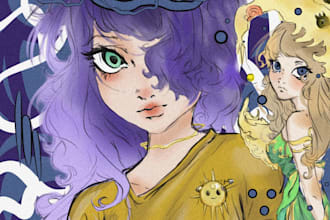 draw unique psychedelic anime art