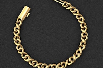 render fine ankle bracelet, design bangle for production, stl printable jewelry