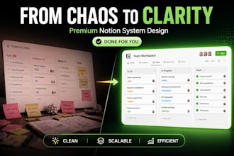 fix your messy workflow with a clean notion system
