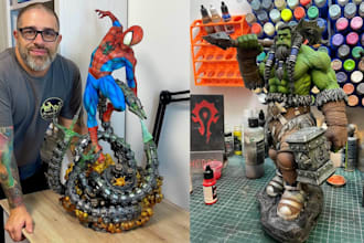 3d print and paint action miniature painting tabletop custom 3d printed figures