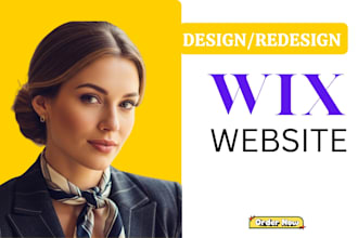 build wix website design, wix website redesign, or wix business website design