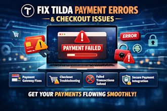 fix tilda website payment gateway and checkout errors