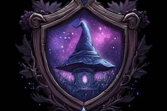 design awesome rpg fantasy or sci fi logo