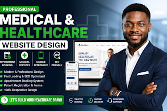 design medical healthcare clinic hospital appointment booking wellness website