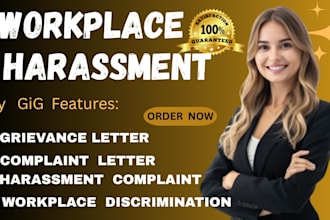 write harassment letter, grievance letter and complaint letter