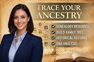do professional genealogy research, family tree and ancestry tracing