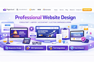 pagecloud sqaurespace consultant lawyer accountant election party website design
