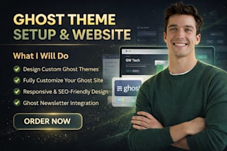 design ghost theme ghost template ghost website design ghost newsletter