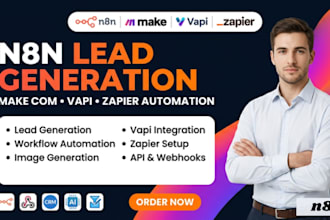 do n8n lead generation make com automation n8n image generation vapi zapier