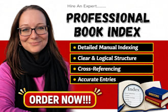 create professional book index