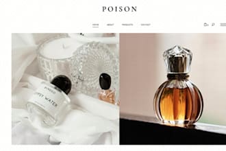 do perfume store website design