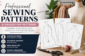do sewing pattern maker, clothing pattern maker and sewing pattern PDF dxf
