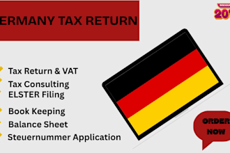 handle your german bookkeeping and payroll filings tax returns via elster