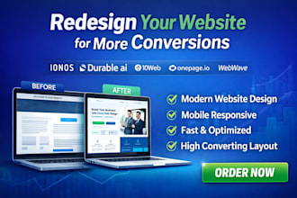 redesign ionos website design durable ai 10web onepage webwave builder