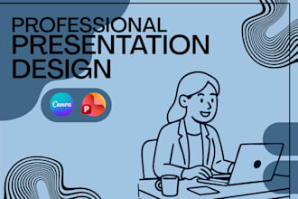 design professional powerpoint or canva presentation slides