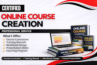 create online course content, course outline, course curriculum for any course