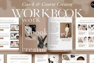 design canva workbook ebook and coaching training guide template
