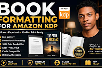 do book formatting, cookbook formatting, kindle ebook formatting amazon KDP