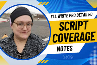 be your script consultant, screenplay coverage, notes, actionable feedback