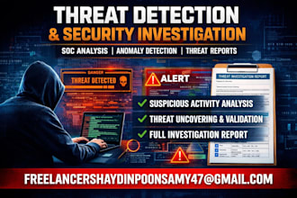detect, investigate, and analyze cyber threats