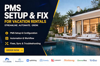 setup, fix cloudbeds, roomspilot, uplisting, guesty, lodgify, hostaway, smoobu