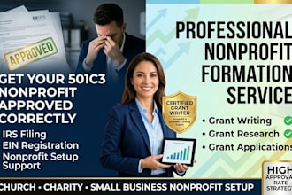 form 501c3 nonprofit, file ein and irs tax exempt application
