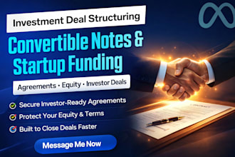 do investment agreement convertible note startup funding angel investor equity