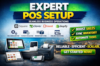 set up square pos or clover pos for seamless business