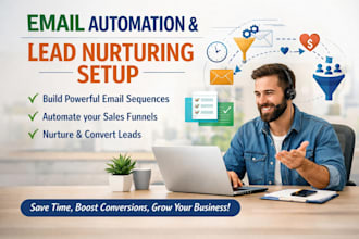 set up omnisent mailjet beehiiv email lead nurturing sequence automation