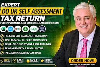 do UK self assessment tax return for employment, self employed, landlord income