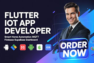 build flutter iot app, firebase supabase mqtt smart home automation dashboard