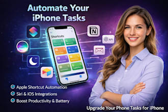 apple shortcut automation for siri ios iphone productivity focus battery
