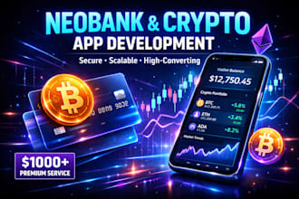 develop neobank crypto wallet app fintech app blockchain wallet nfc payment app
