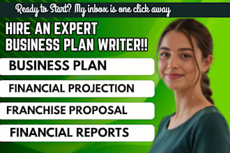 create sba loan financial projections and excel forecast model for loan approval