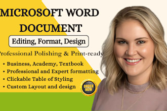 edit format and design your ms words document formatting, word document for you