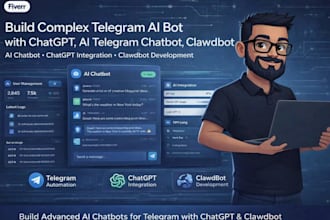 build complex telegram ai bot with chatgpt, ai telegram chatbot, clawdbot