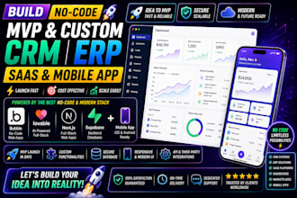 build no code mvp custom CRM erp bubble nextjs supabase lovable saas mobile app