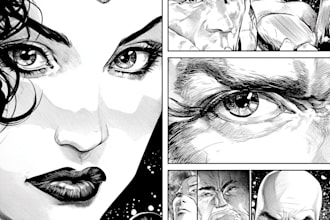 comic book illustration with comic book illustrator