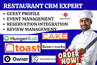 setup restaurant crm hungerrush toast aloha owner opentable undereats sevenrooms