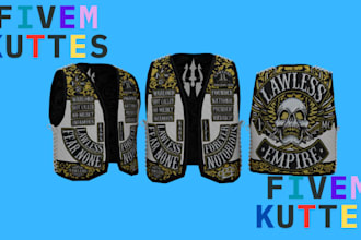 create custom fivem eup mc kuttes biker vests realistic gta 5 clothing mods