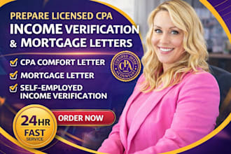 us CPA letter business plan CPA comfort letter self employment mortgage letter