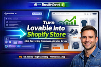 lovable to shopify fix lovable ai website shopify store design mvp bolt saas aws