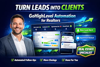 create gohighlevel automation to nurture and convert real estate leads