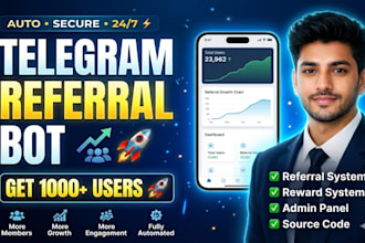 create a telegram referral bot to grow your group