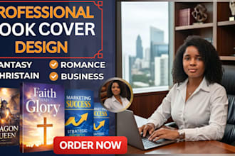 design modern book covers for amazon KDP ebook,paperback and full jacket layout