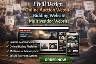 design auction website online bidding website multivendor marketplace website