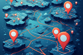 create high quality vector map illustration