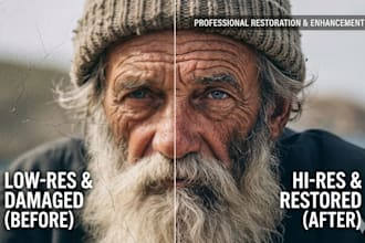 upscale, enhance, and restore quality of photos and images in 8k