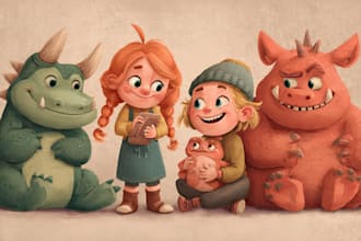 draw cartoon, comic illustrations and mascot characters