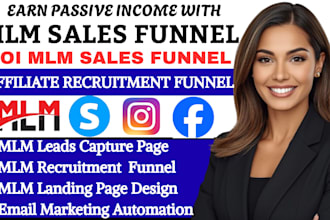 setup mlm sales funnel mlm affiliate recruiting funnel mlm promotion mlm leads